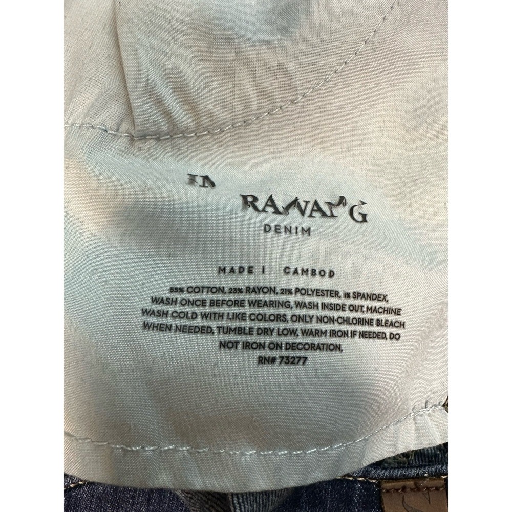 Simply Vera Vera Wang Denim Shorts Women's 16 Mid Rise Stretch Button Fly‎ - Picture 6 of 9